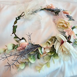 Self wedding flower crown wedding hair photography props