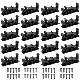 10 Sets 35 mm DIN Rail Mounting, 35 mm PCB DIN C45 Adapter, Circuit Board Holder Holder, PCB Bracket DIN Rail for Fixing Circuit Boards or Electronic Switching Devices (Black)