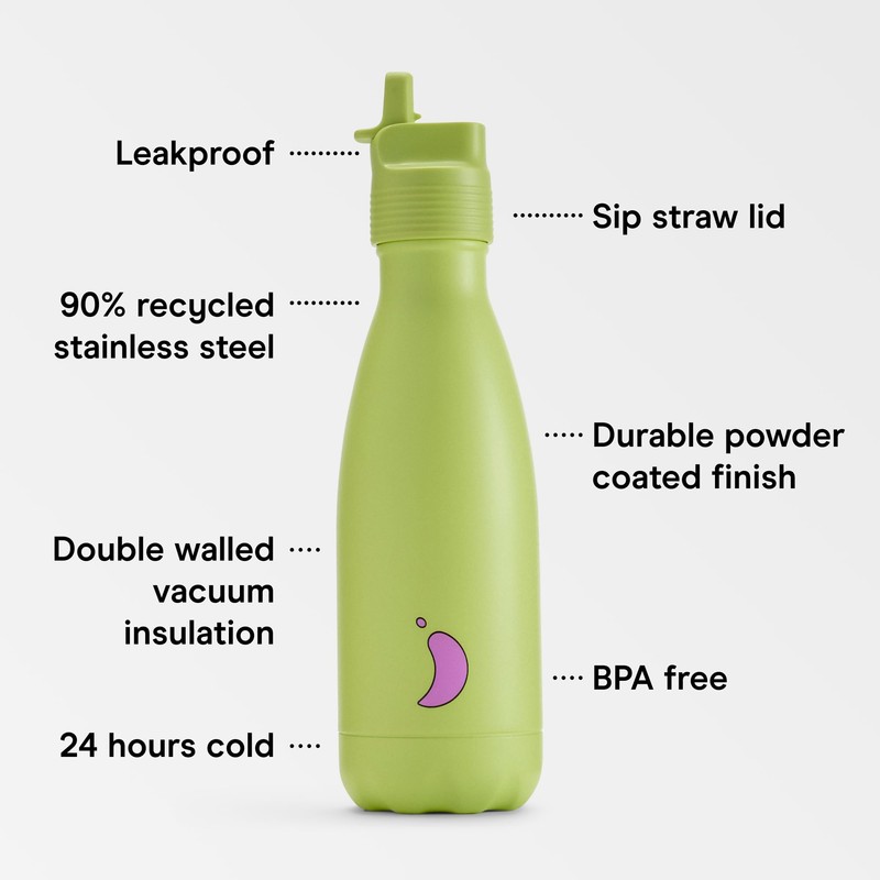 Chilly's Kids Original Bottles - 90% Stainless Steel - BPA-Free,