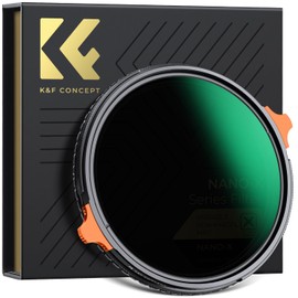 K&F Concept 77mm Variable ND Filter, ND4-64 & CPL Filter, 2-in-1, Multi-functional Filter, 28 Layer Nano-Coating, Waterproof, Oleophobic, Scratch Resistant, Polarizing Filter