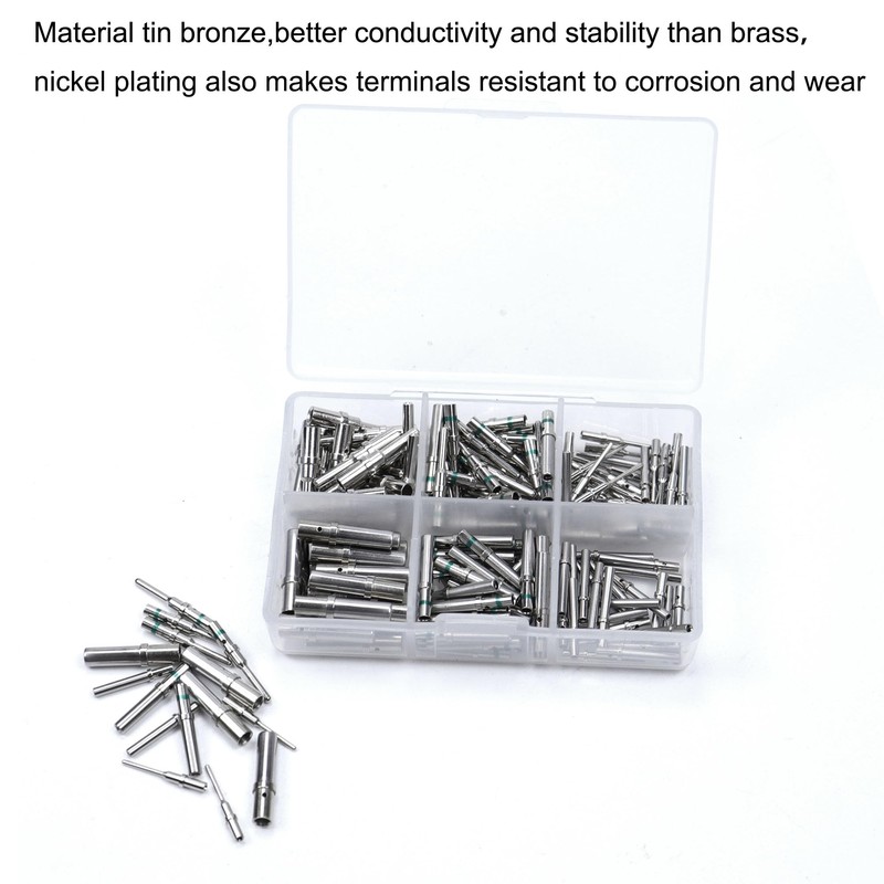 180 Pcs for Deutsch Connector Pins and Sockets Solid Contacts