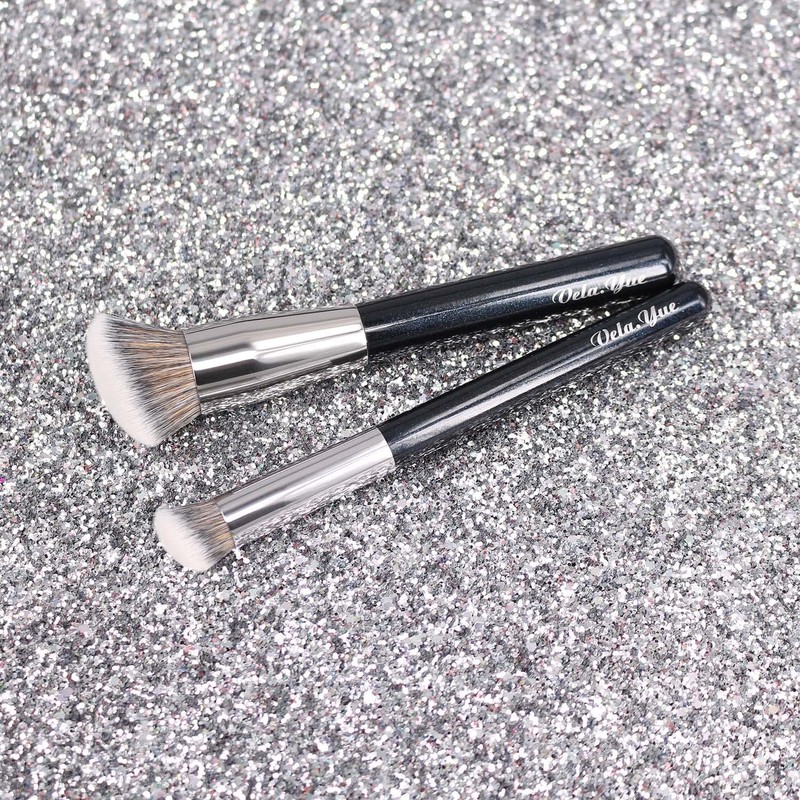 Vela.Yue Foundation and Concealer Brush, 2-Piece Makeup Brush Set for