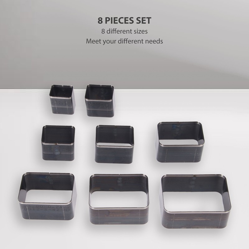 8pcs Leather Punch Cutter Mold High Carbon Steel Hollow Punch