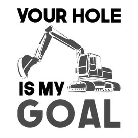 (3pcs) Your Hole is My Goal Sticker for Men Women, Funny Gag Gift, Hardhat Sticker, Toolbox Helmet Funny Sticker, Blue Collar Sticker, Co-Workers Sticker(3in)