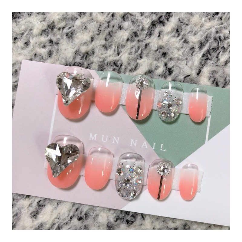 MunNail Heart Grain Nail - Short Oval / MunNail 하트그라네일