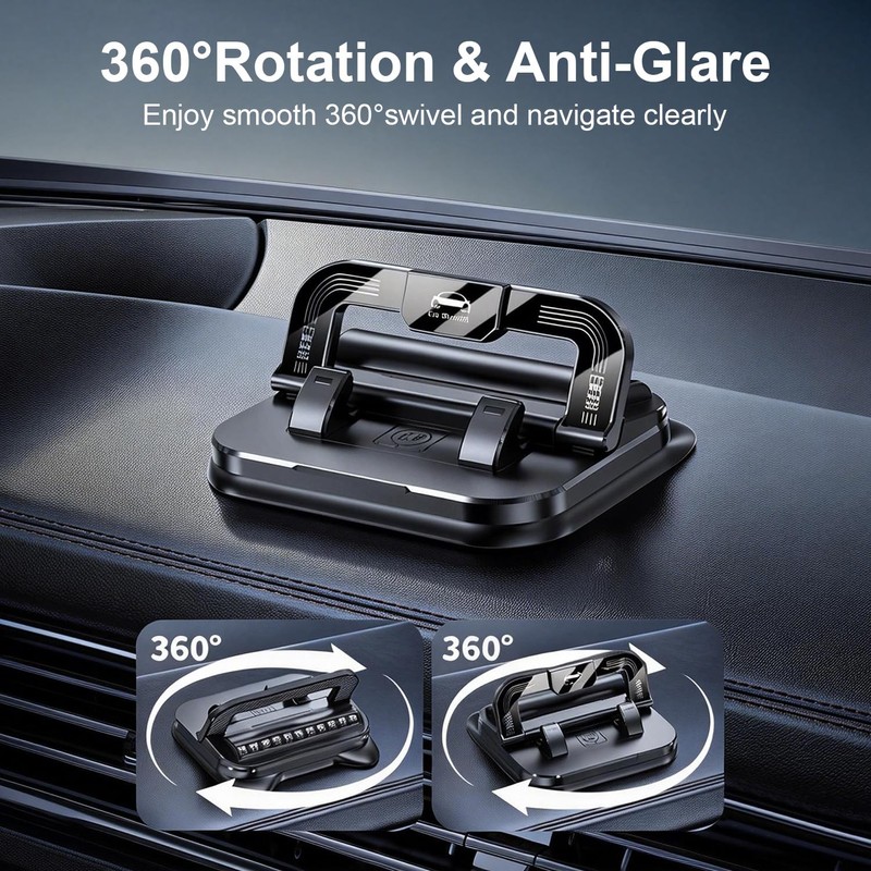 Tomvoc Car Phone Holder 360 Degree Rotation, Car Navigation Dashboard