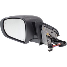 Garage-Pro Mirror Compatible with Jeep Cherokee 2014-2018 Driver Side With Heated Manual Folding Blind Spot Detection in Glass In-housing Signal Light Puddle Light