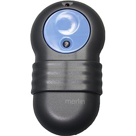 Merlin M802R 2 Button Garage Remote Control - Legacy Garage Door Openers, Compatible with 1996-2001 Door Openers, Dual Garage Door Opener Functionality, 1-Year Warranty - Black & Blue