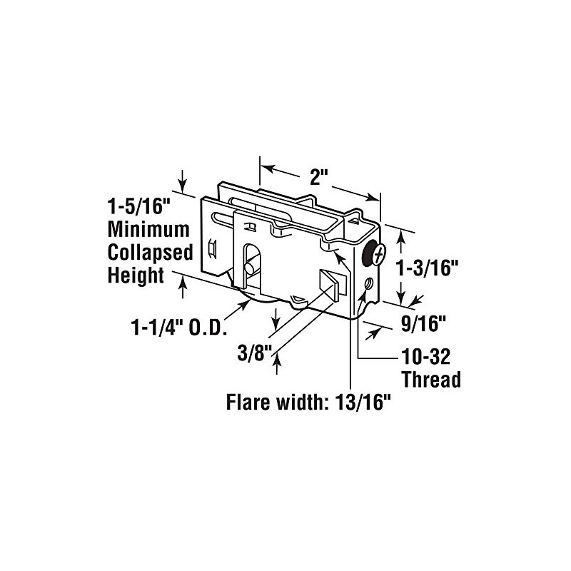 Slide-Co 131449 1-1/4 In. Steel Ball Bearing Sliding Door Roller