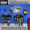 C2M Heavy Duty Floating Tool Shelf & Organizer | Wall