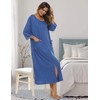 Bloggerlove - Batas largas con cierre frontal para mujer, chamarra