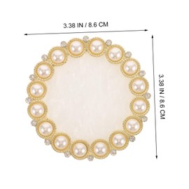 Ipetboom Luxury Nail Art Palette Marble-like Resin Nail Paint Mixing Plate Gilded Edge