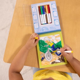 Melissa & Doug On The Go Color by Numbers Kids' Design Boards: Playtime, Construction, Sports, and More