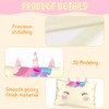 Toddler Pillowcase 13x18 Kids Pillowcase Unicorn, Cute Satin Pillow Cases
