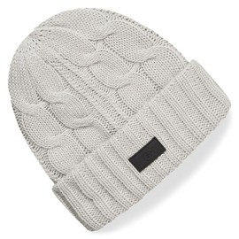 Gill Cable Knit Beanie - Thermal Protection with Floating Technology - Stone Grey