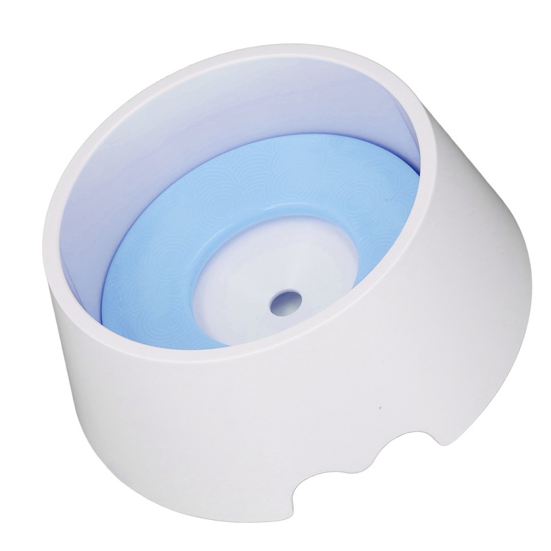 Pet Slow Water Feeder Splash Proof Prevent Slip Raised Water