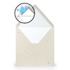 PAPERADO 25 square envelopes Terra Vanilla Cream Beige 100 g/m²
