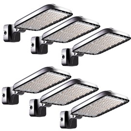 Lightdot 120W LED Wall Pack Lights, 180° Adjustable Panel with Dusk to Dawn Photocell, 18000Lm 5000K Daylight, IP65 Waterproof & Advanced Heat Dissipation Outdoor Security Lighting【6Pack-2024 New】