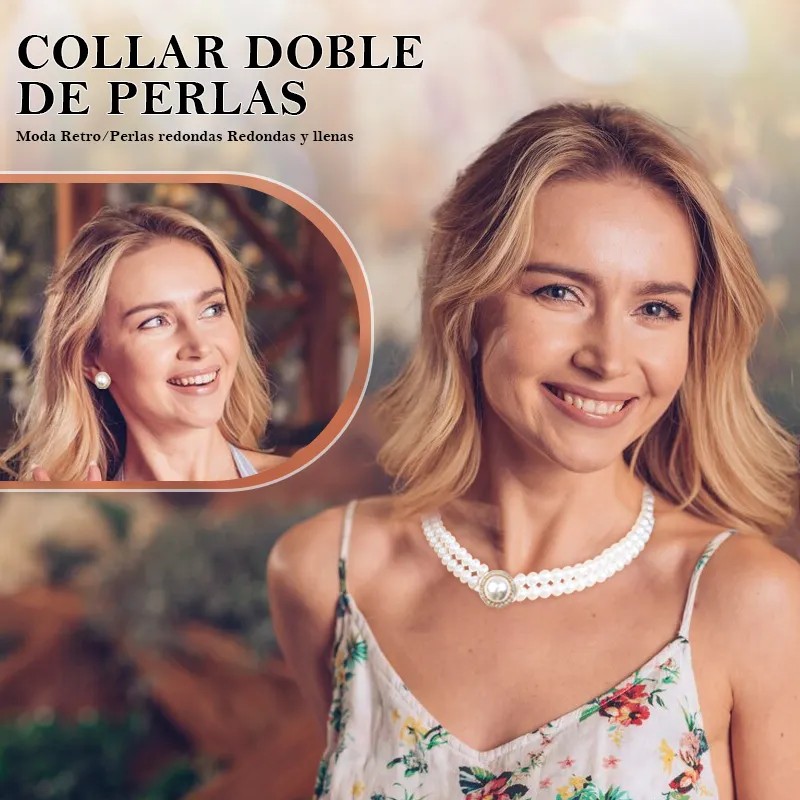 Collar Aretes Para Mujer De Perlas Juego De Joyas Regalos
