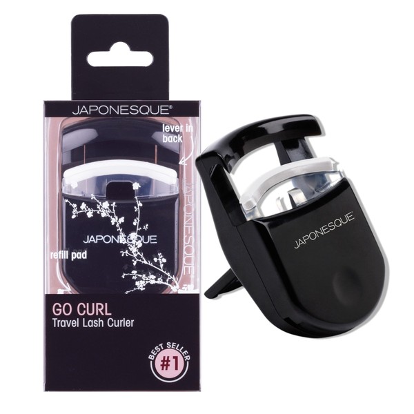 JAPONESQUE JAPONESQUE Travel Eyelash Curler, Black - Plastic Eyelash Curlers