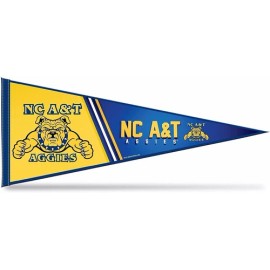 Rico North Carolina A&T University Aggies Soft Felt Pennant, 12x30 Inch, Easy To Hang