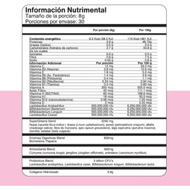 Ami Fitness Glow Greens, Polvo Verde con Colágeno - 30ct, Mango