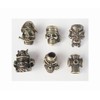 6pcs Knife Paracord Lanyard Ropes Alloy Skull and Cross Beads,EDC