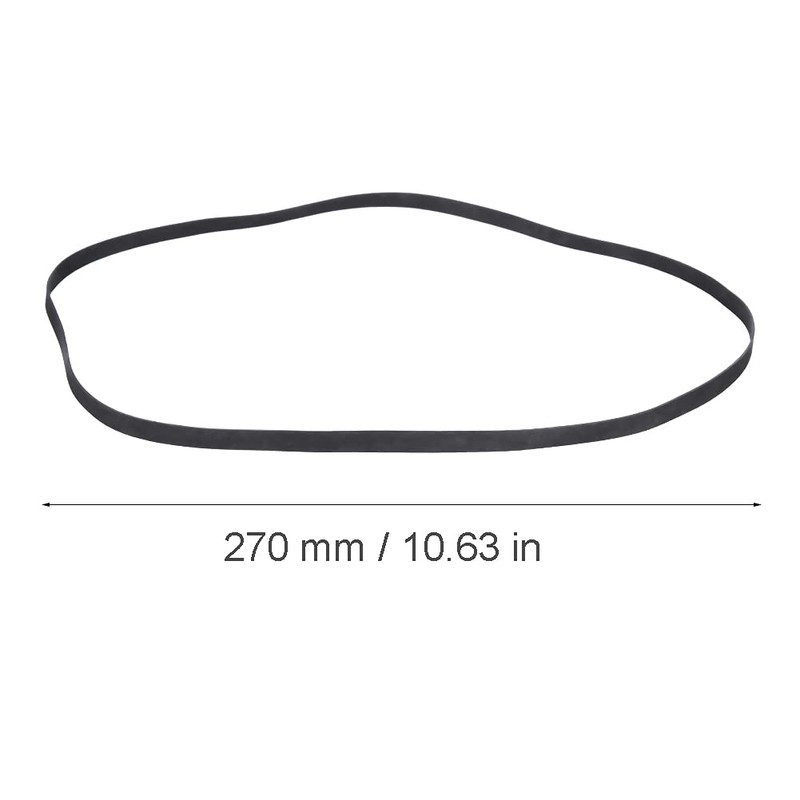 Restokki Record Player Belt, Black Rubber Record Player Belt Replacement