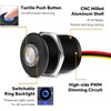 Acegoo 12 Volt Dimmer Switch High-Side PWM Dimming Switch, 7/8"