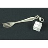 Fork Cutlery Charm Zipper Pull Pendant For Bracelet Wristlet Miniblings