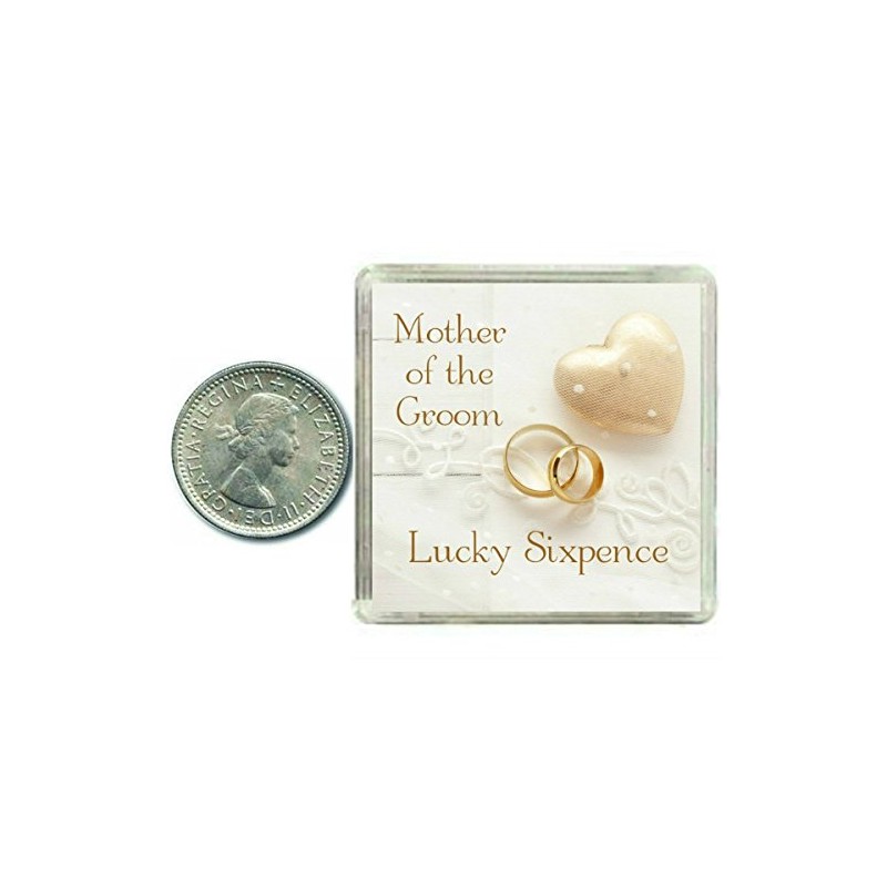 Lucky Wedding Sixpence Coin for Mother of The Groom &