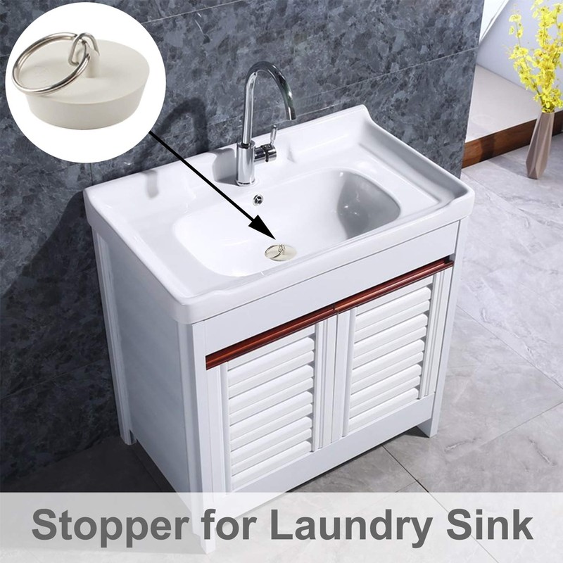 Hibbent 6 Pieces Drain Stopper, Rubber Kitchen Sink Drain, Sink