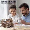 ROKR Marble Run Electric Model Toys Marble Spaceport Wooden 3D