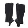 2pcs Half Chap Black Flexible Mesh Equestrian Half Chap for