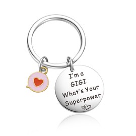 OWHOMS Gigi Gifts Gigi Christmas Jewelry For Grandma Keychain Mothers Day Jewelry For Grammy Keychain Nana Jewelry Grandmother Keychain Yiayia Gifts Gigi To Be Jewelry Memaw Keychain Mimi Gift