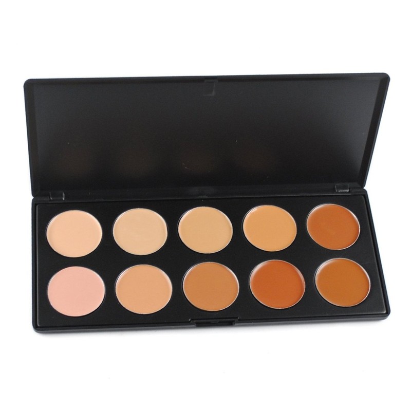 10 Colors Cream Contour Face Concealer Palette, FantasyDay Long Lasting