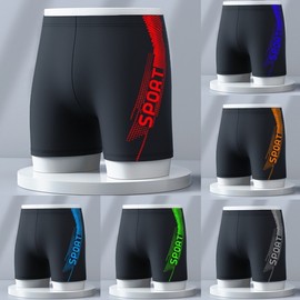 A586 Men's Plus Size Quick-Dry Swim Trunks for Sports, Beach, Holiday & Hot Springs High 5XL (Recommended 85.00 Kg-100.00 Kg/2019 Mixed Colors Delivery 10ea