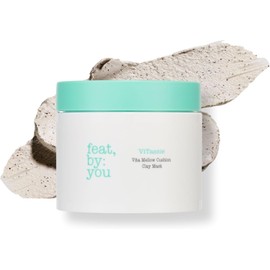 Mascarilla Facial De Arcilla Con Cojín Vitassie Vita Mellow De Feat By You(125 Ml)- Mascarilla Facial Coreana Con Bentonita Y Caolín Para Controlar...