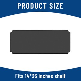 Frienda Set of 10 Wire Shelf Liner Gray Heavy Duty Shelf Liners Packed Flat for Wire Shelving, Waterproof Non Adhesive Plastic Mat for Metal Rack Kitchen Shelves, Shoe Rack (14 x 36 Inch)