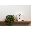 KOOKOO BirdHouse mini white, tiny modern cuckoo clock w. 12