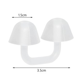 Amagogo 2 x Floating Nose Plugs in the Nose, Nose Protection, Comfortable Nose Plugs, Swimming Nose Clip, Waterproof, for Children, Pool, Women, Men, White