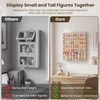 Clear Minifigure Display Case, Wall-Mounted Mini Figure Display Box, Multi-Tier