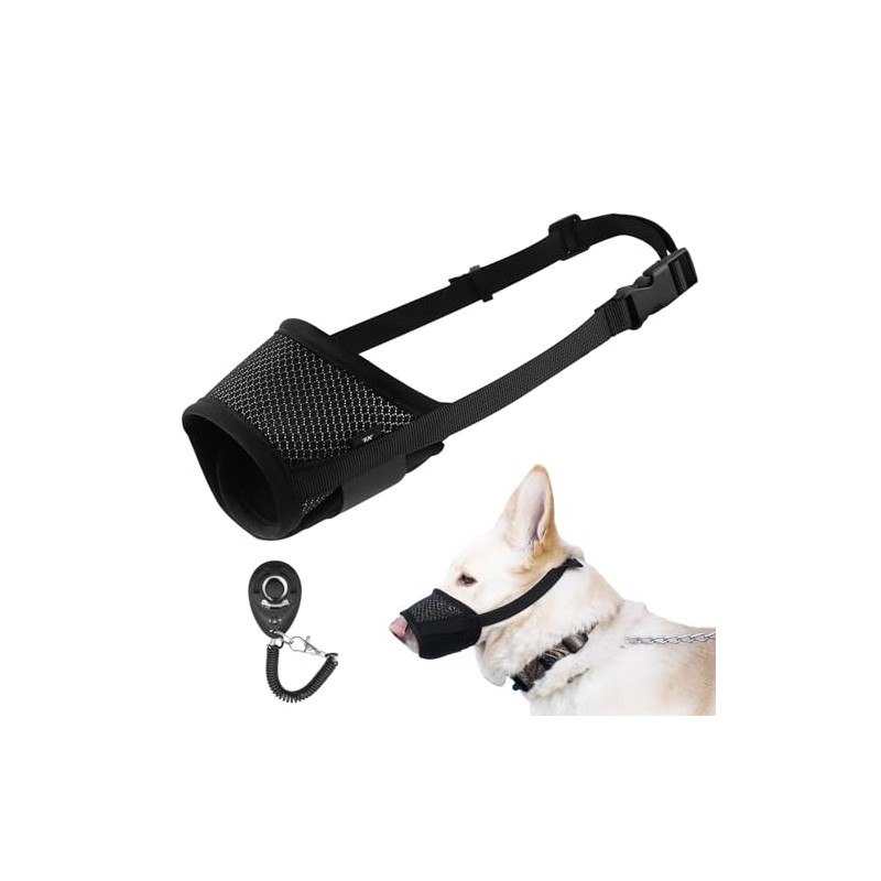 Muzzle for Dogs, Breathable Safe Muzzle, Soft Muzzle with Adjustable