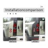 klend-cartrim Gloss Black ABS Rear Tail Light Cover For Land