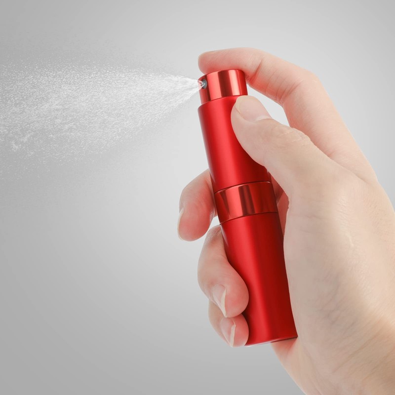 Saiveina 8ml Travel Atomizer Bottles, Refillable Mini Fragrance Bottles, Empty
