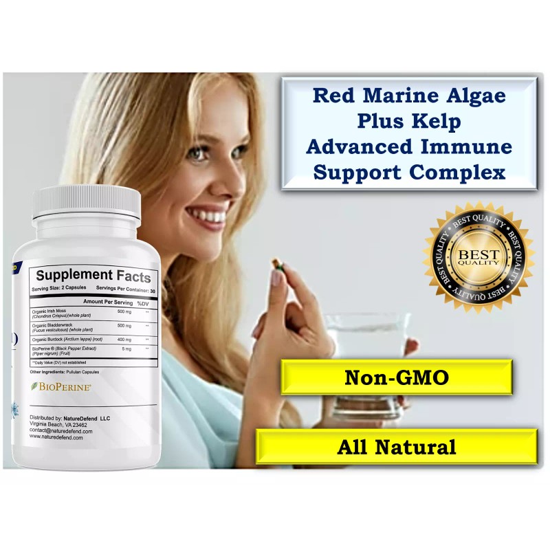 Kelp Red Marine Algae and Kelp (Unique), Strengthens Immune, All