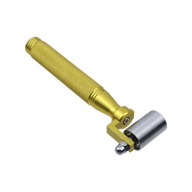 LC LICTOP 1.3 Inch Stainless Steel Seam Roller with Metal Handle, Wallpaper Roller Tool for Construction, Car Audio Sound Deadening, Heat Abatement Mat Application, Paint Smoothing Hand Tool