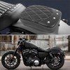 Motorcycle Rectangular Pillion Passenger Pad Seat 8 Suction Cup Rear
