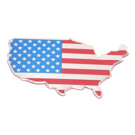 Alipis American Flag Map Car Sticker for Pickup Trucks Durable Flag Decal for Rear Tailgate Stylish Bumper Sticker Easy Installation Patriotic Design