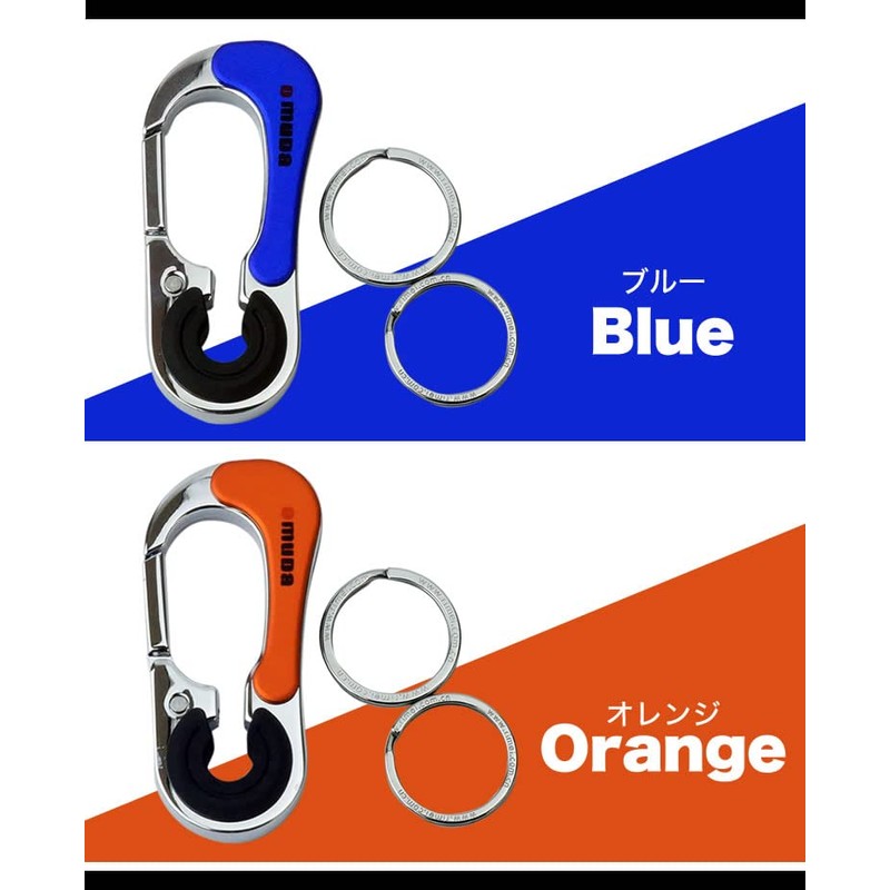 KOYOKOMA Carabiner, Double Ring, Locking Function, Key Ring, Hook, Fashion